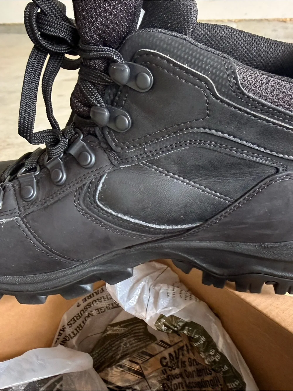 Timberland Black Waterproof Mid Hiker Boots